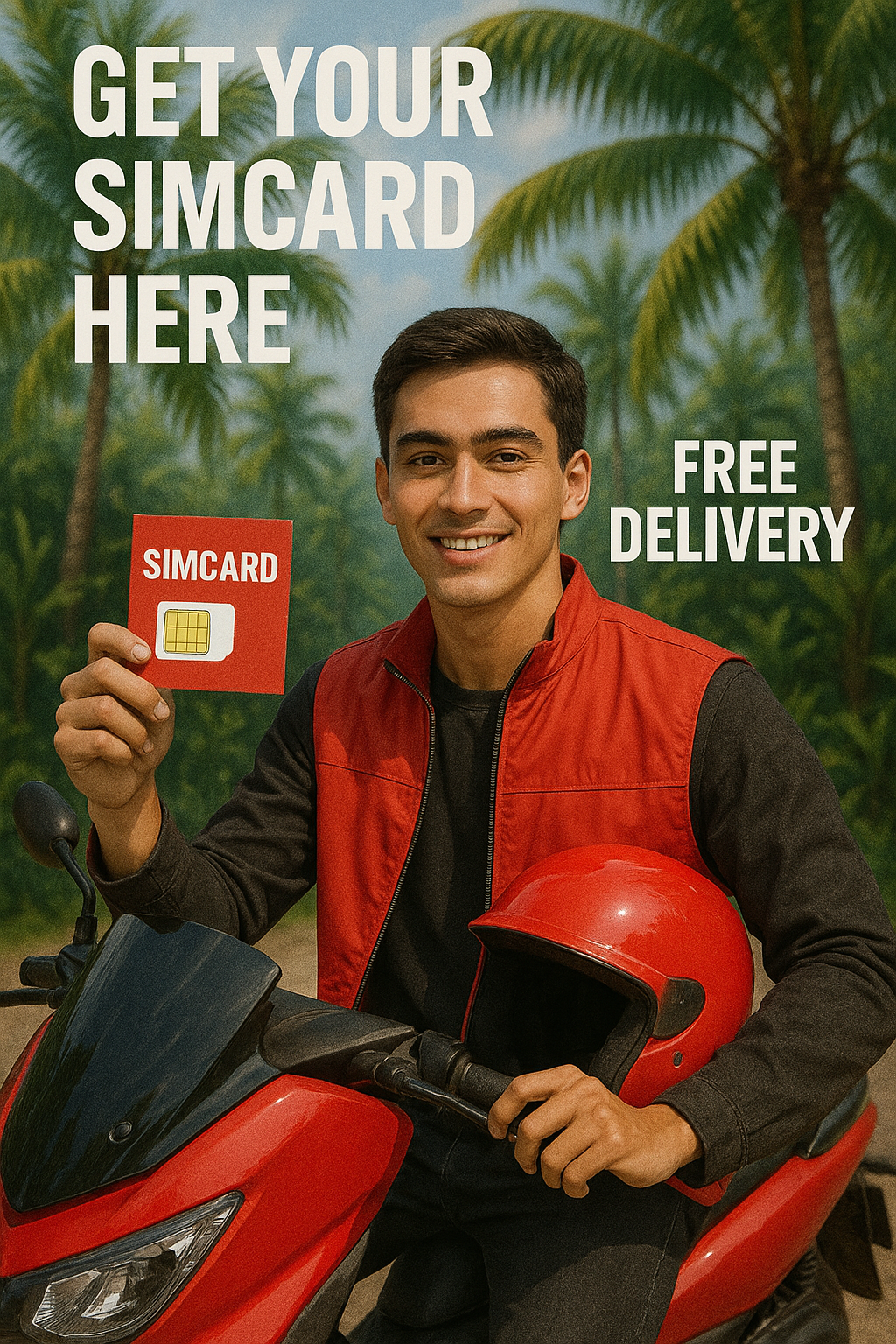 eSIM 10GB-63GB For 30day - Free Delivery to Hotel